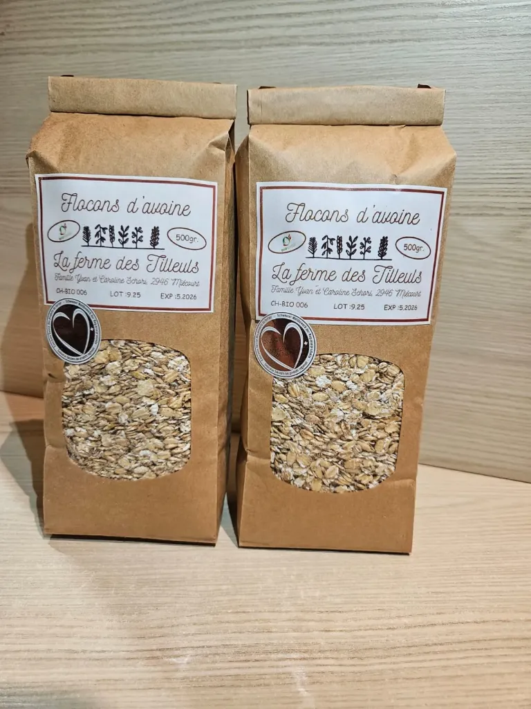 Flocons d'avoine500gMédaille de bronze au concours suisse des produits du terroir 2023