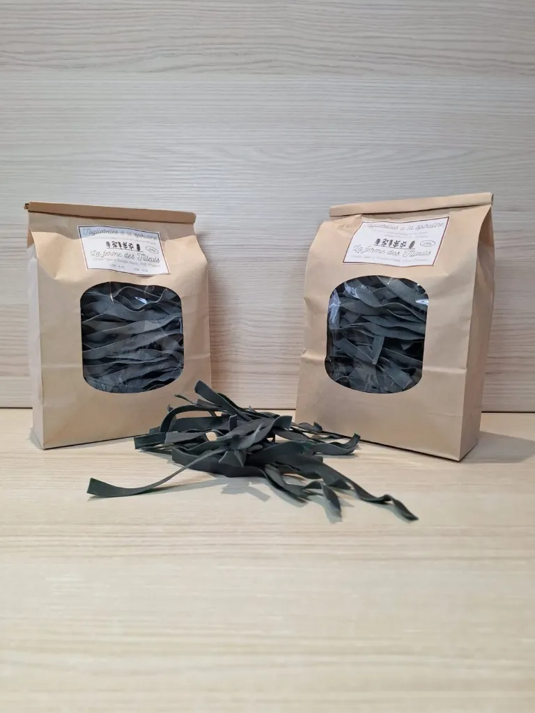 Tagliatelles à la spiruline250gNominée pour le prix de l'innovation au concours suisse des produits du terroir 2025.